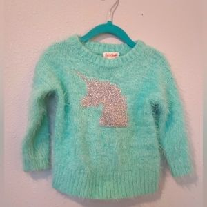 Cat & Jack Unicorn Shag Sweater